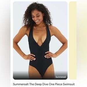 NWOT Summersalt Deep Dive plunge one piece swimsuit